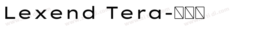 Lexend Tera字体转换
